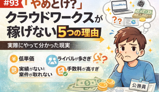 【#93】やめとけ？クラウドワークスが稼げない5つの理由｜実際にやって分かった現実